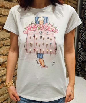 CAMISETA CESTA DE FLORES