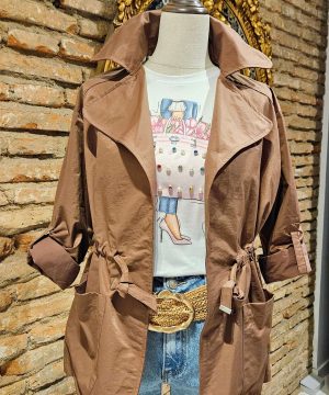 TRENCH CORDON MANGA HEBILLA