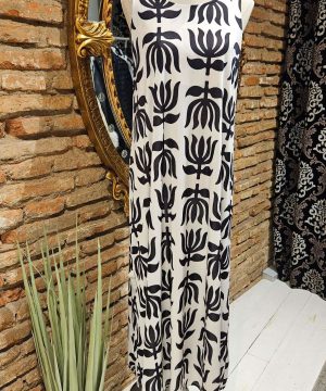 VESTIDO LICRA GEOMERICO FLOR