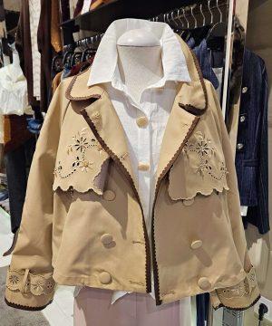 PARKA DOBLE BOTONADURA BLONDA