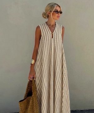 VESTIDO RAYAS VERTICALES ESTRUCTURA
