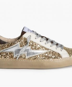 SNEAKERS RAYO GLITTER ORO